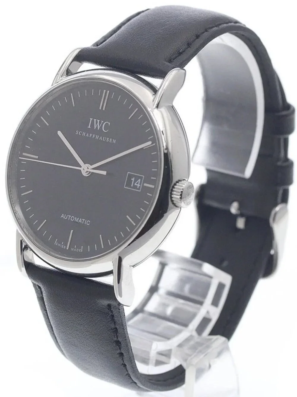 IWC SCHAFFHAUSEN Portofino IW353313 Date black Dial Automatic Men's Watch_945653